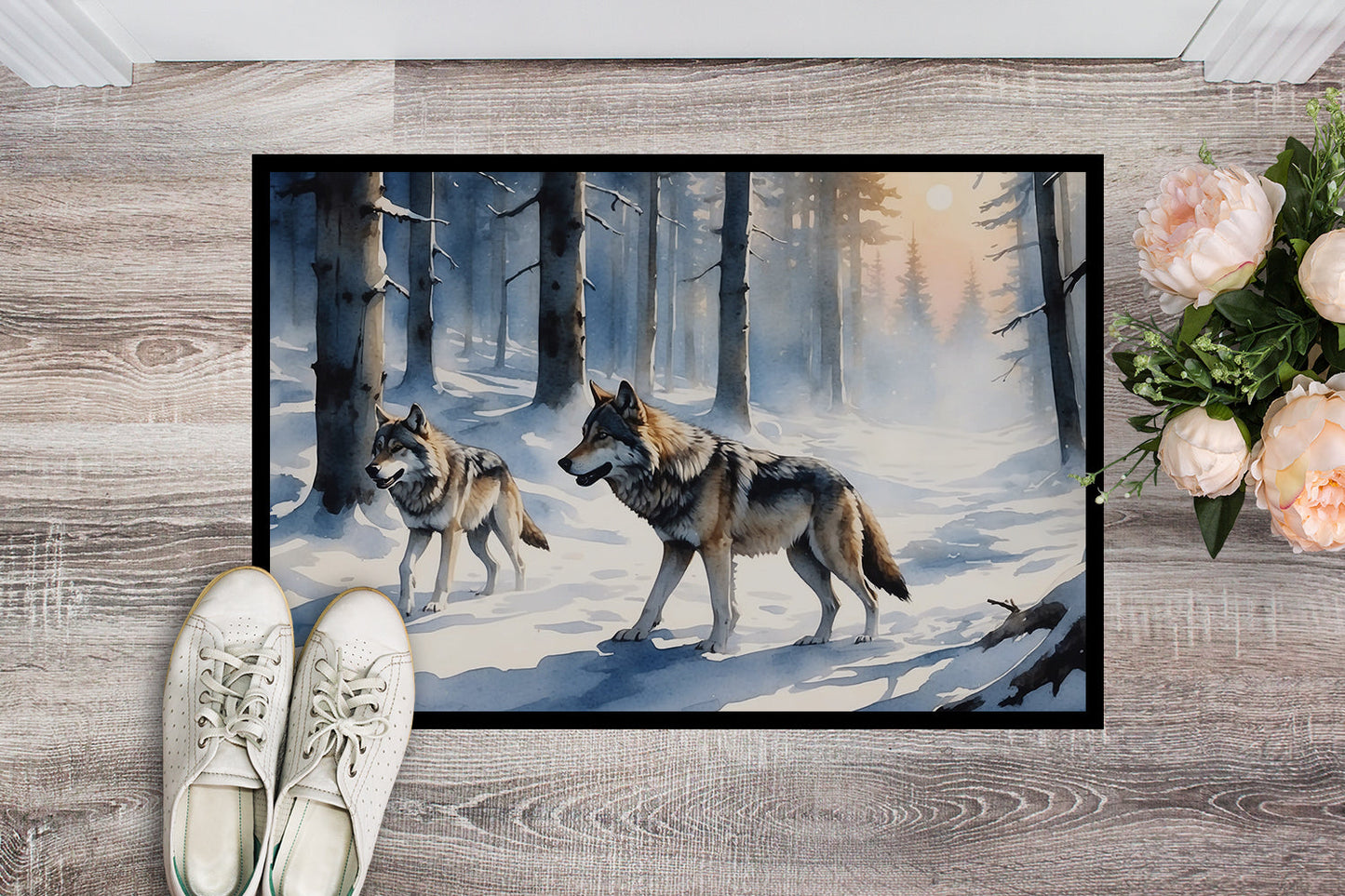 Winter Wolves Doormat-1