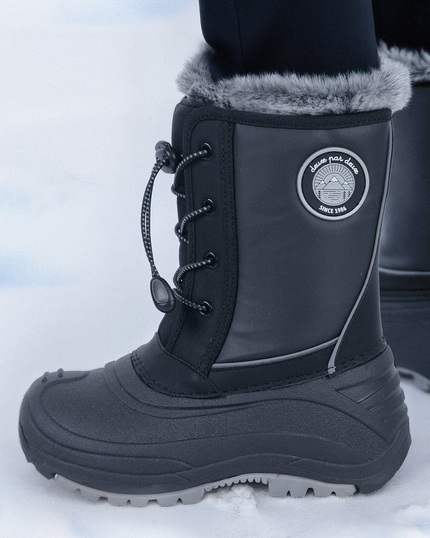 Winter Boots Black With Removable Liner-1