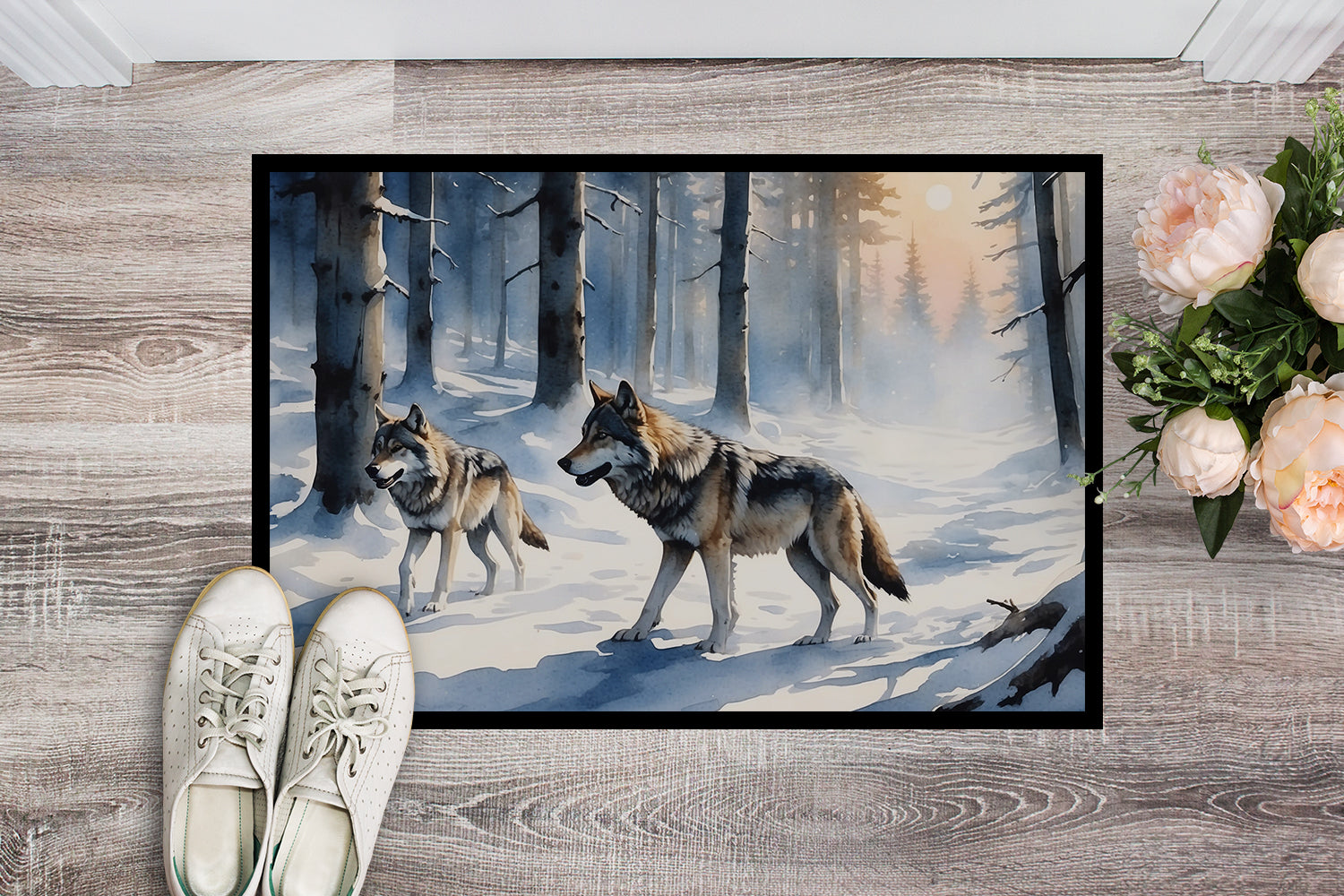 Winter Wolves Doormat-1